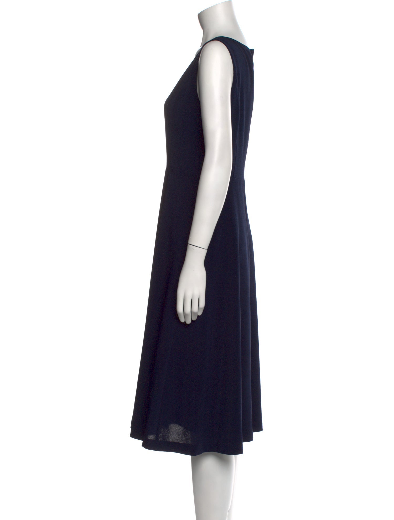 Donna Karan Square Neckline Midi Length Dress