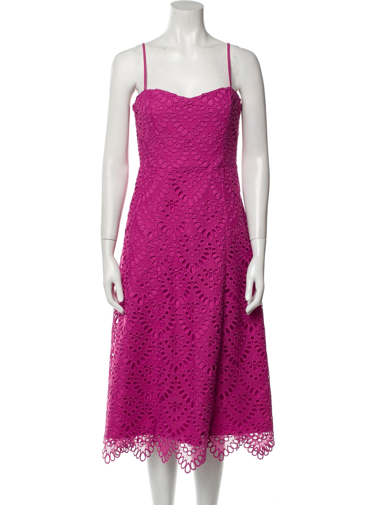 Donna Karan Strapless Midi Length Dress