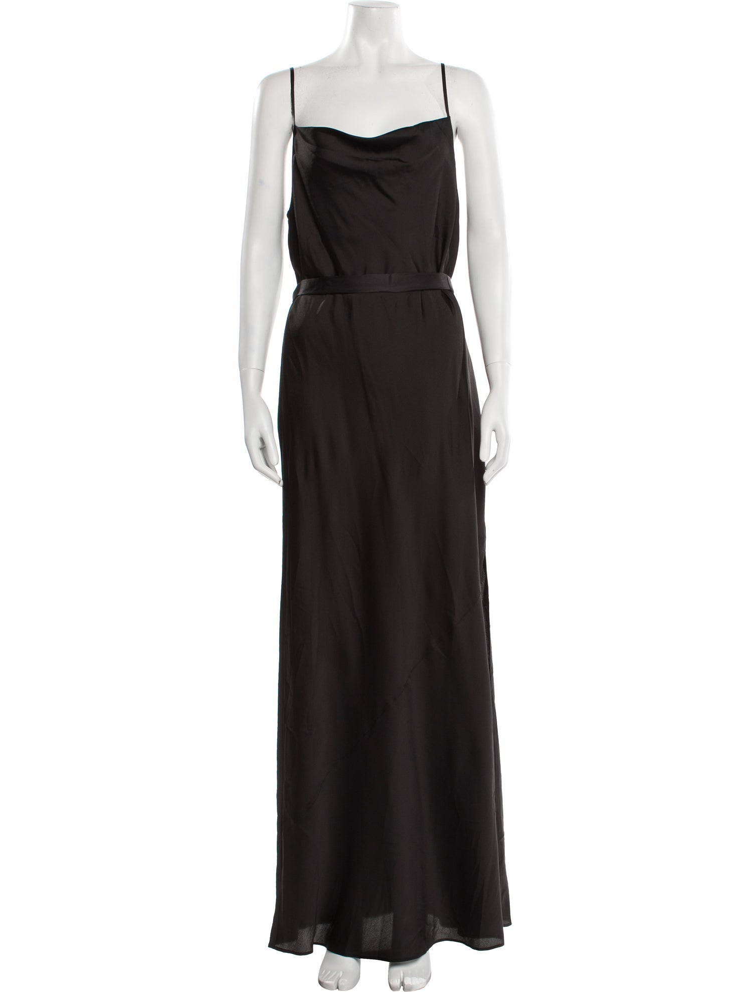 Donna Karan Square Neckline Long Dress