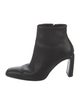 Donna Karan Leather Whipstitch Trim Boots