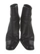 Donna Karan Leather Whipstitch Trim Boots