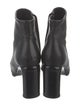 Donna Karan Leather Whipstitch Trim Boots