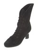 Donna Karan Suede Lace-Up Boots