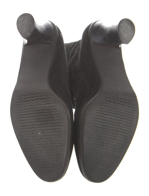 Donna Karan Suede Lace-Up Boots