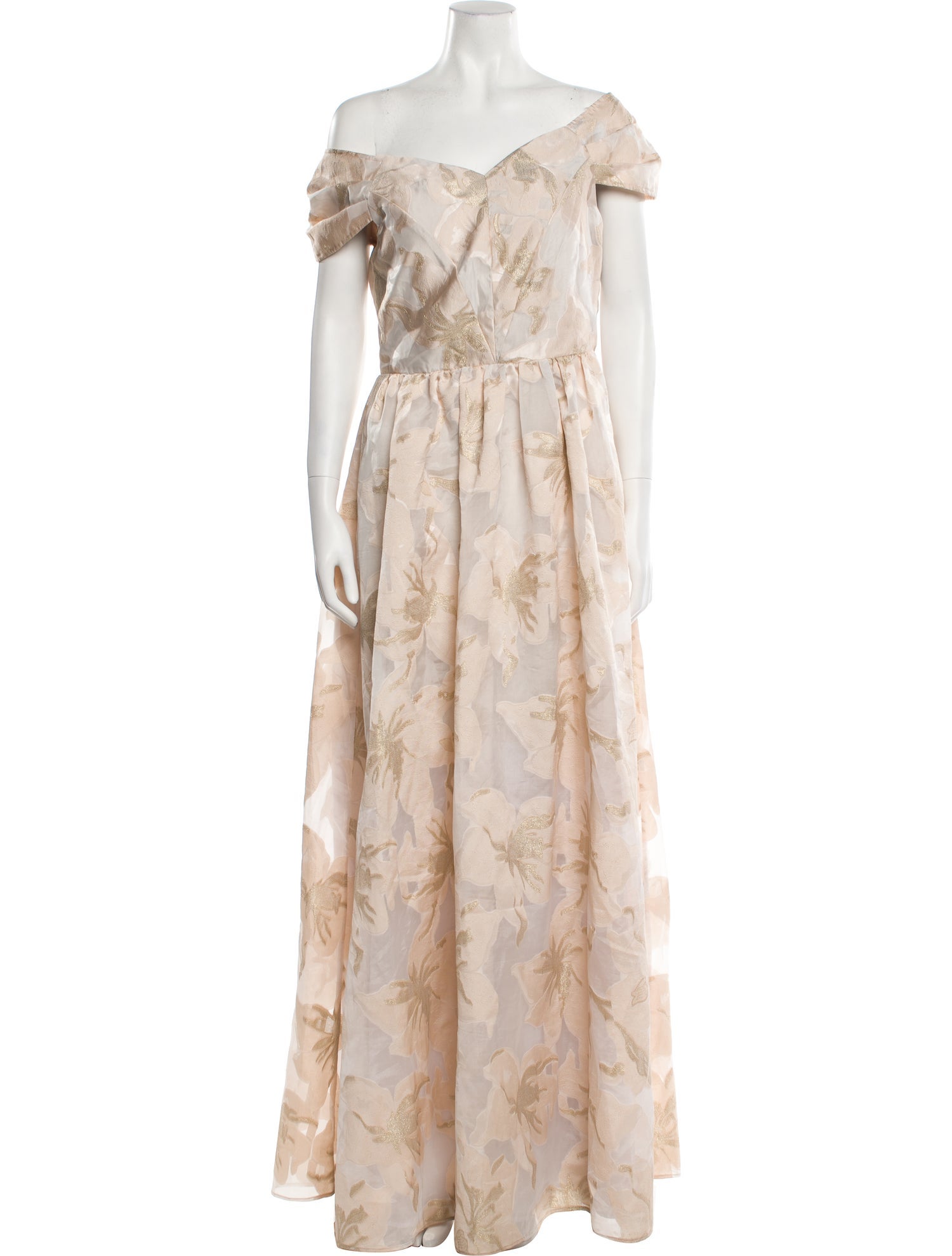 Donna Karan Floral Print Long Dress