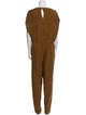 Donna Karan Silk Bateau Neckline Jumpsuit