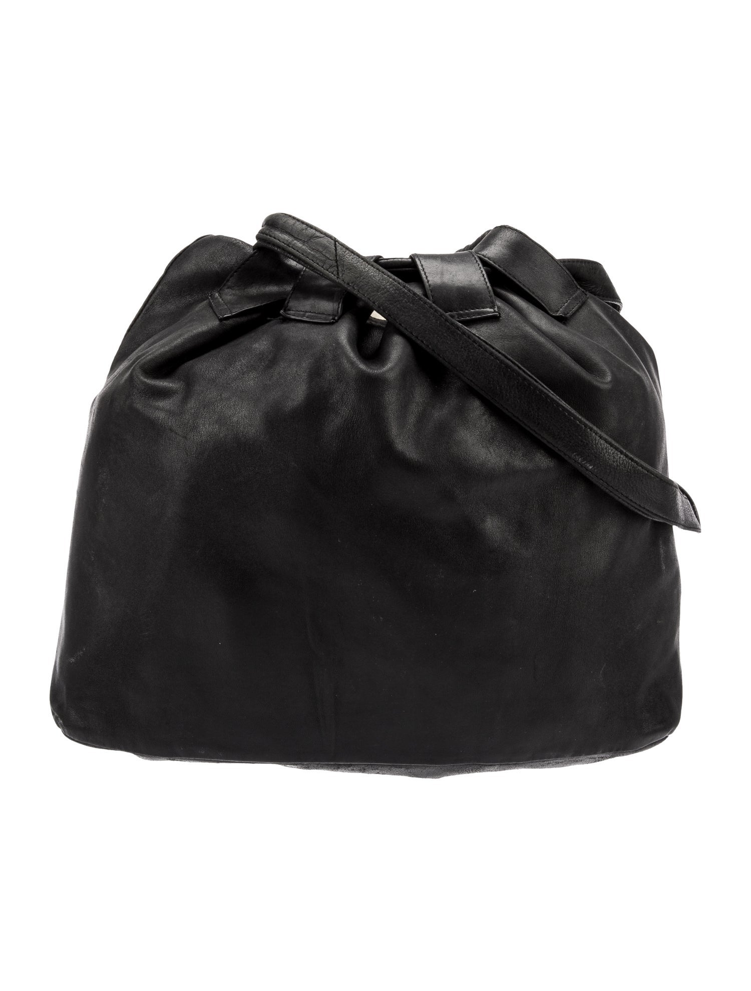 Donna Karan Leather Bucket Bag