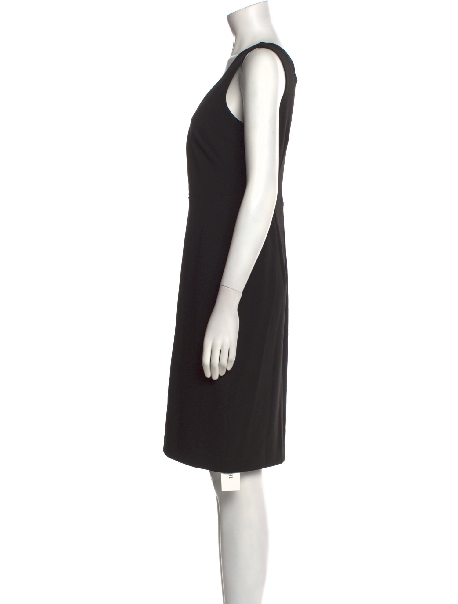 Donna Karan V-Neck Knee-Length Dress