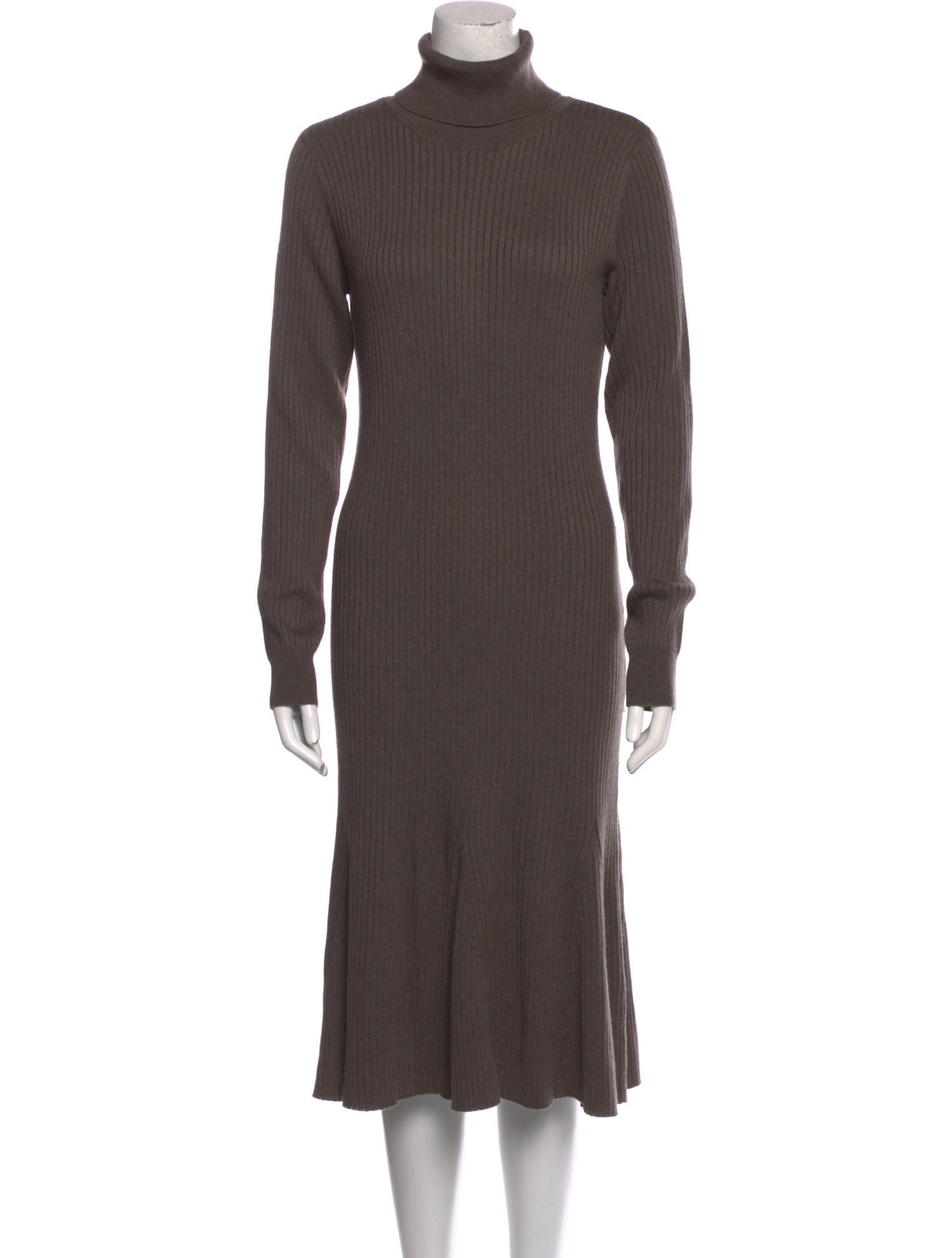 Donna Karan Turtleneck Midi Length Dress