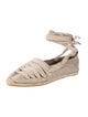 Donna Karan Canvas Tweed Pattern Espadrilles