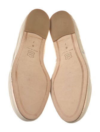 Donna Karan Leather Embroidered Accent Loafers