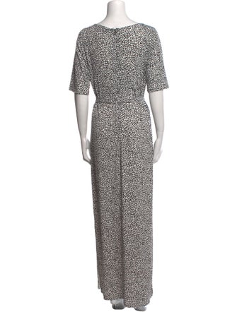 Donna Karan Printed Long Dress