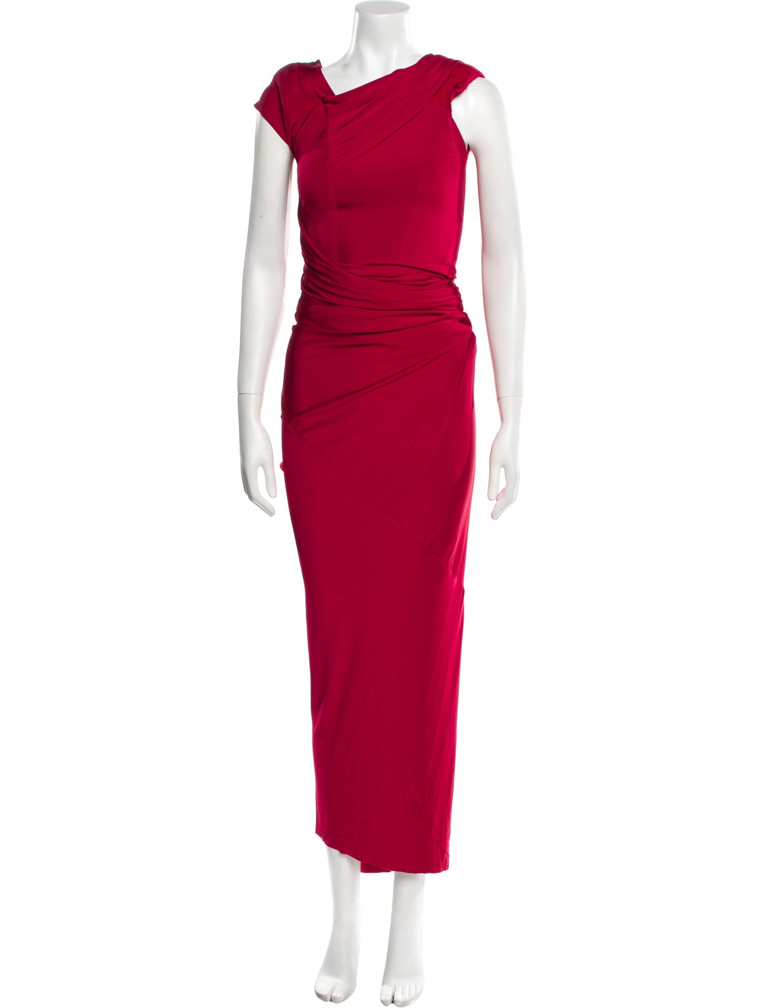 Donna Karan One-Shoulder Long Dress