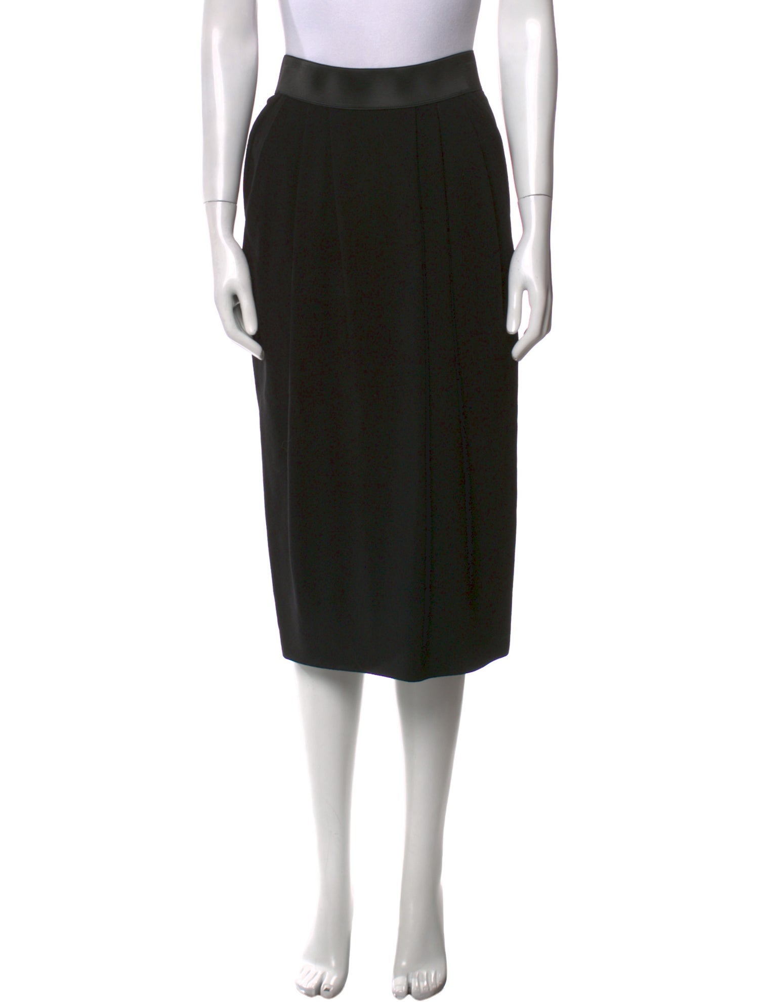 Donna Karan Wool Midi Length Skirt