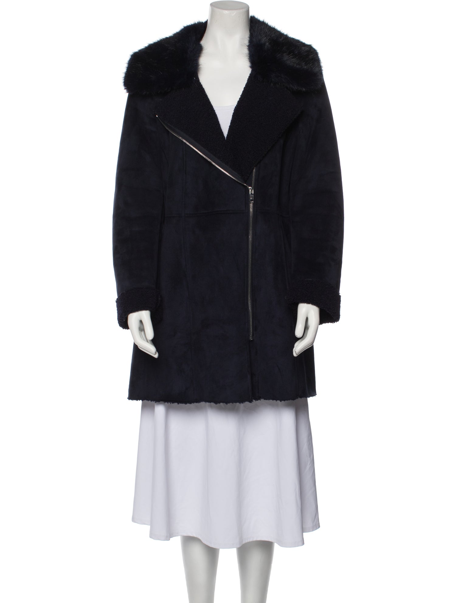 Donna Karan Faux Fur Jacket