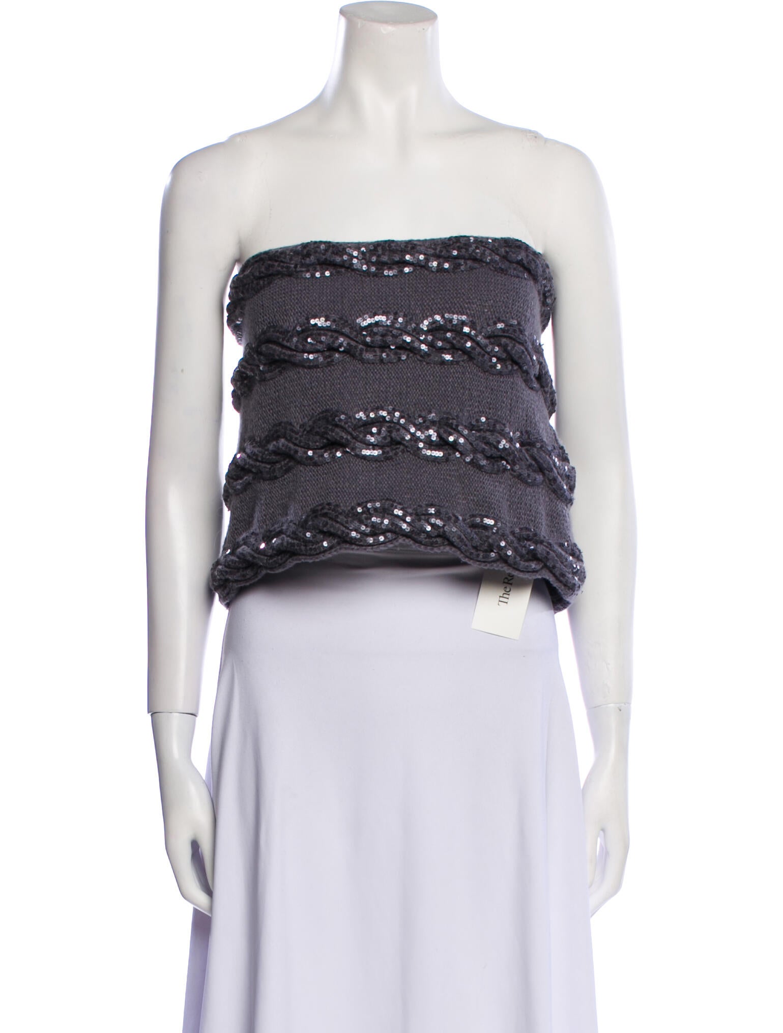 Donna Karan Cashmere Strapless Sweater