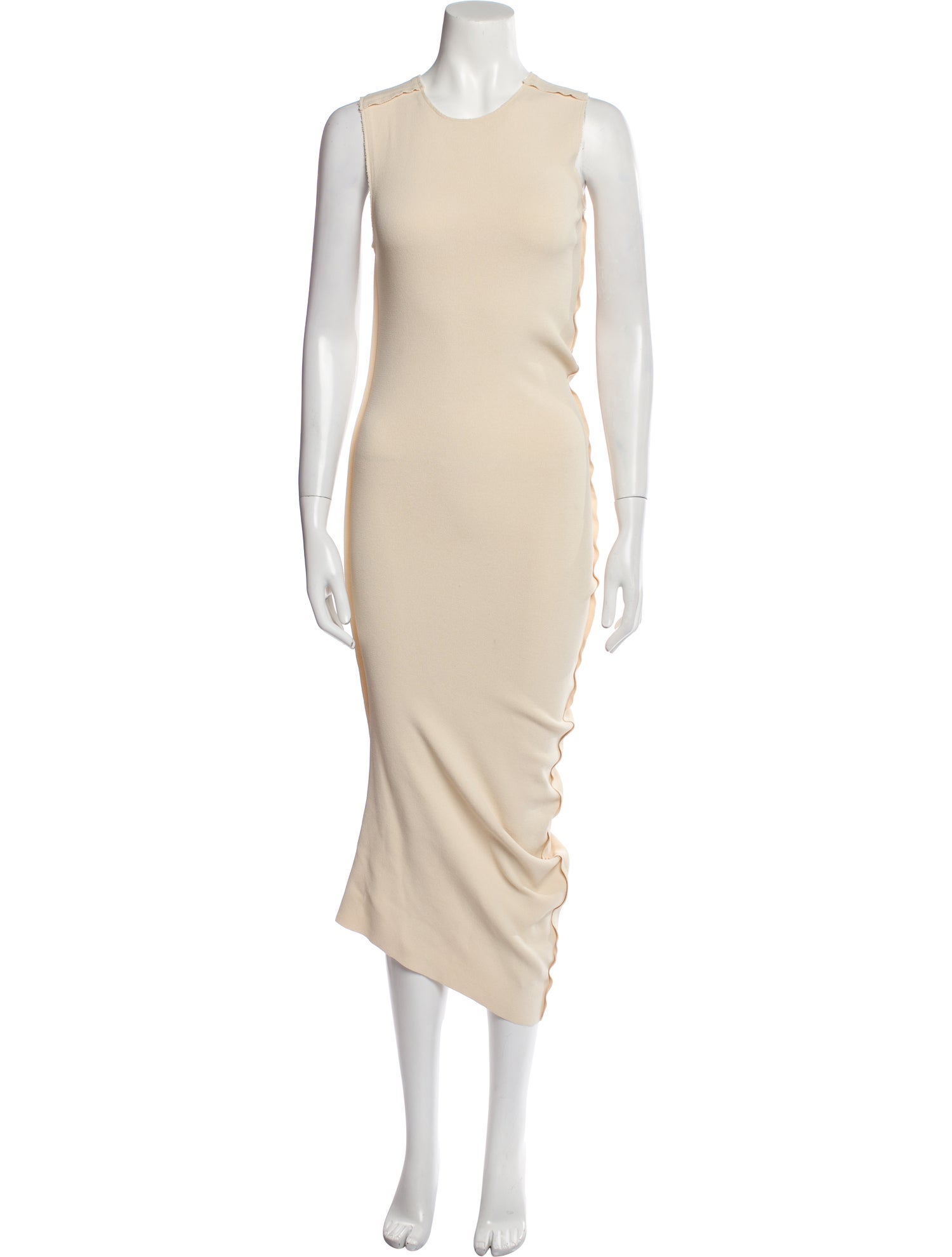 Donna Karan Crew Neck Long Dress