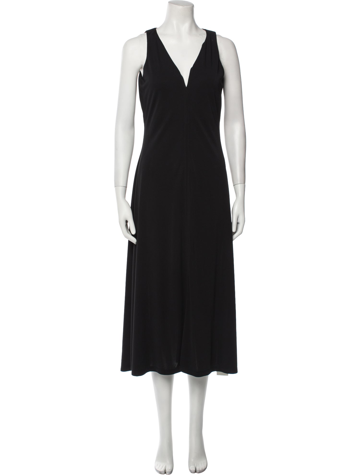 Donna Karan Wool Midi Length Dress