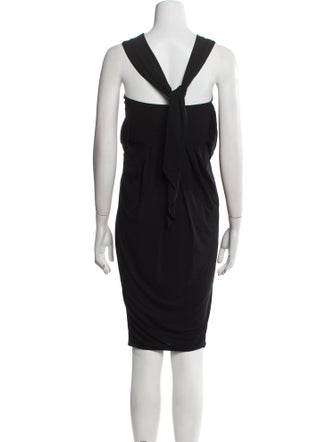 Donna Karan Square Neckline Long Dress
