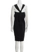 Donna Karan Square Neckline Long Dress