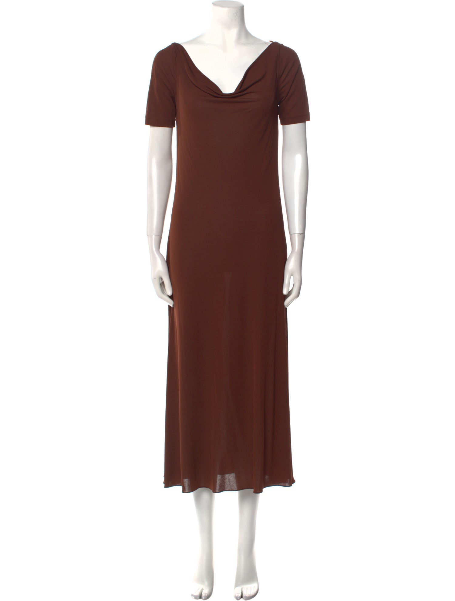 Donna Karan Cowl Neck Long Dress