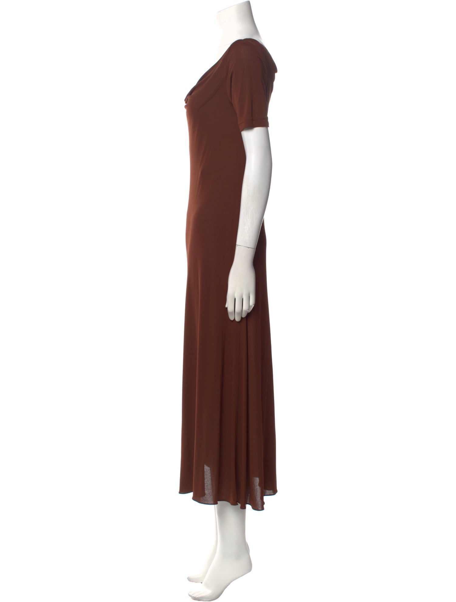 Donna Karan Cowl Neck Long Dress