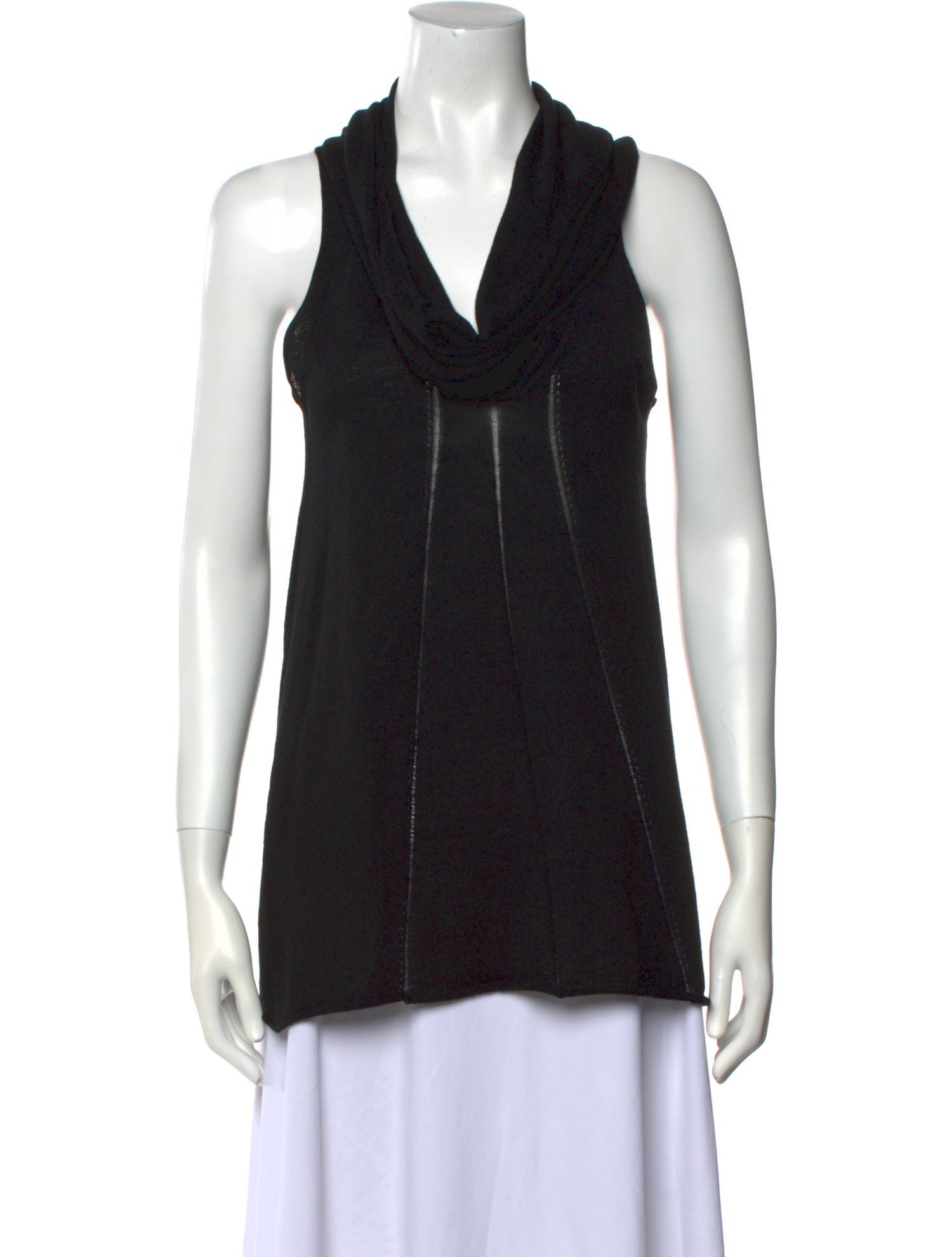 Donna Karan Cowl Neck Sleeveless Top