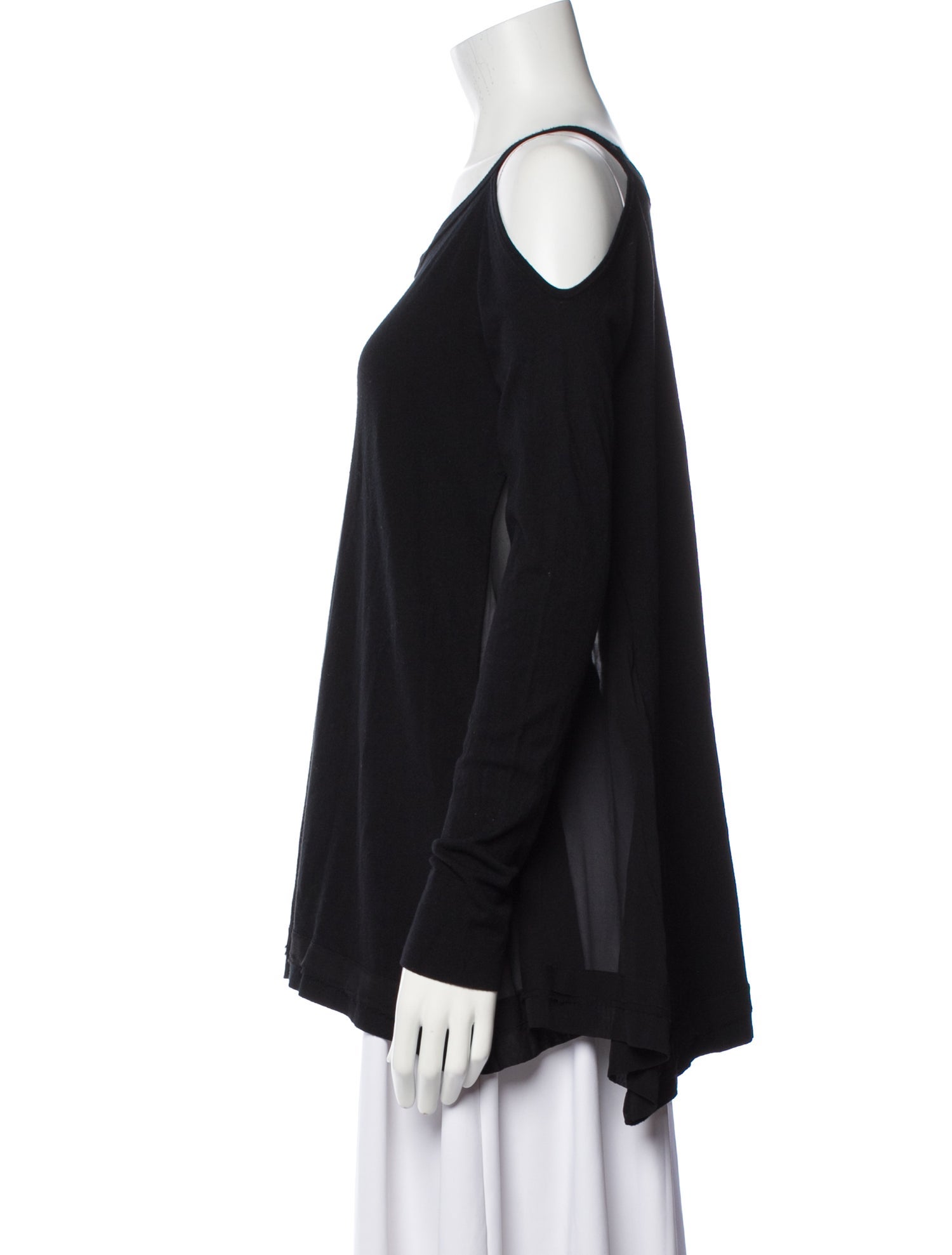 Donna Karan Scoop Neck Long Sleeve Sweatshirt