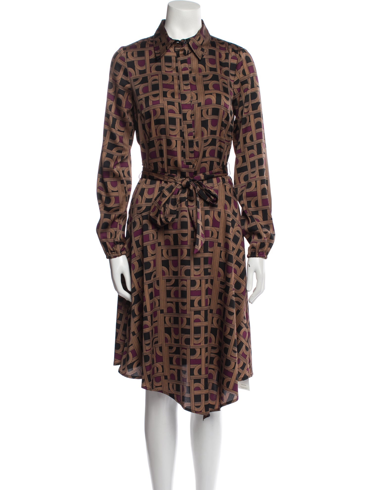 Donna Karan Printed Midi Length Dress