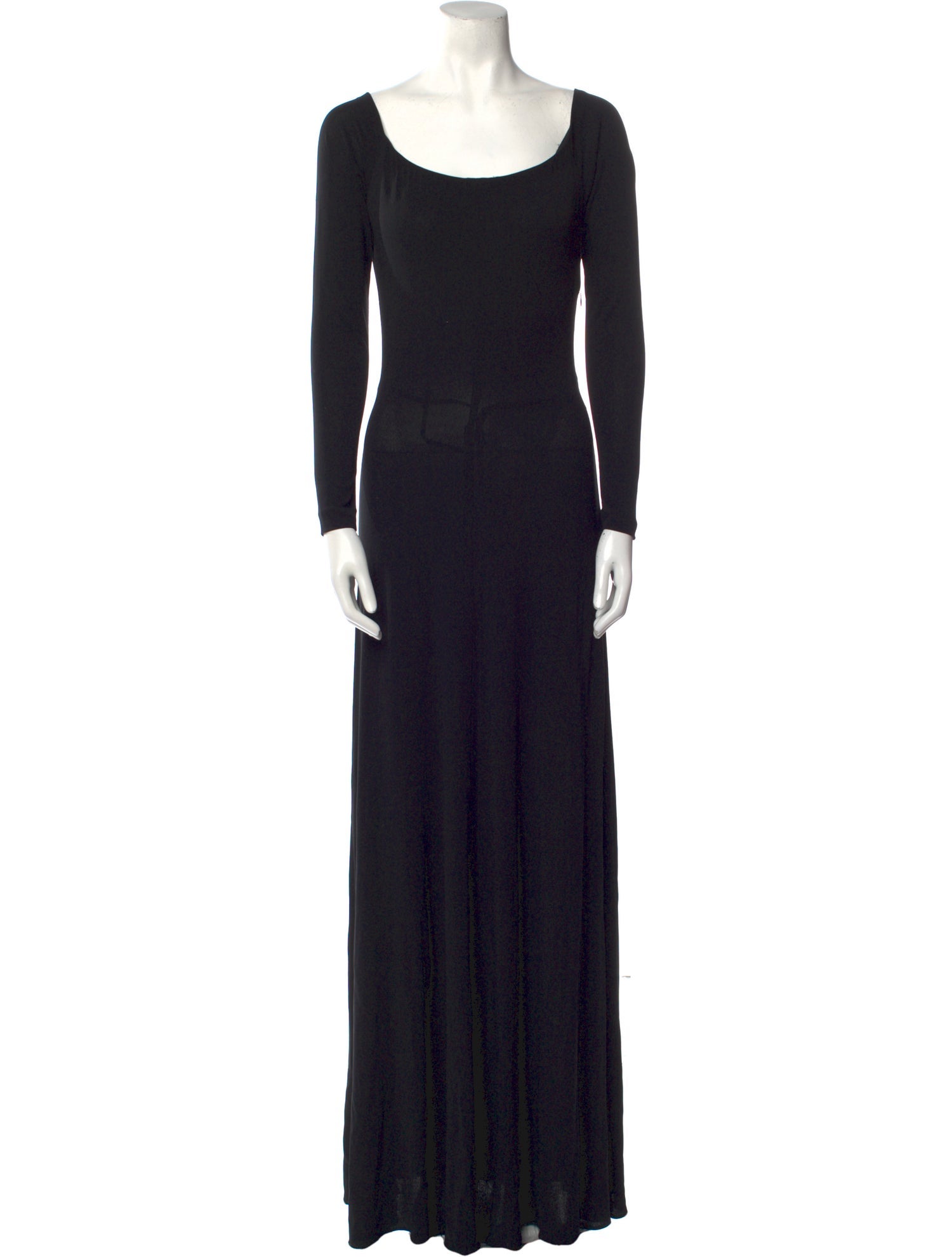 Donna Karan Scoop Neck Long Dress