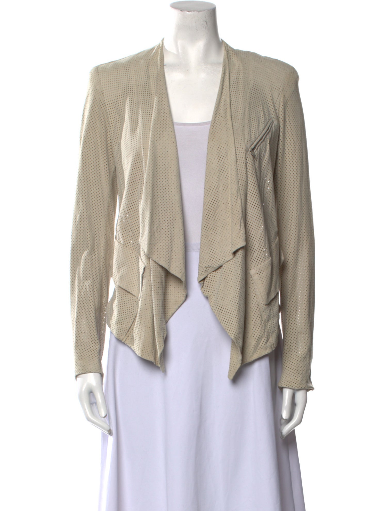 Donna Karan Leather Evening Jacket