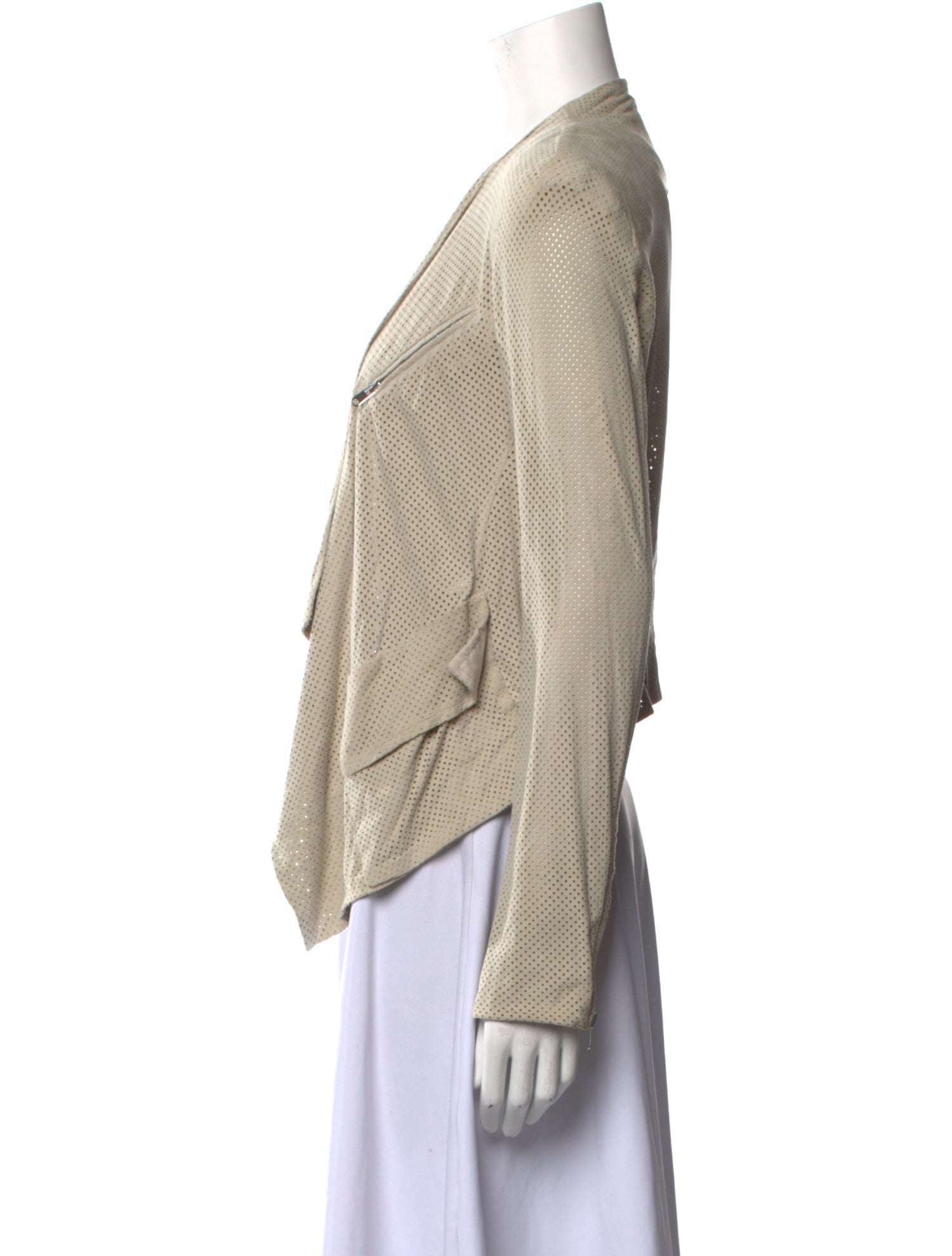 Donna Karan Leather Evening Jacket