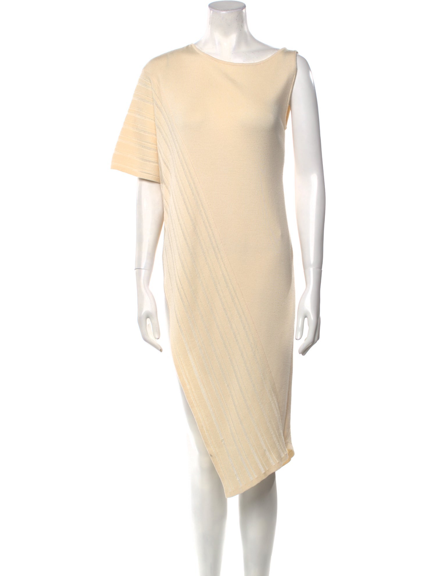 Donna Karan Wool Bateau Neckline Tunic