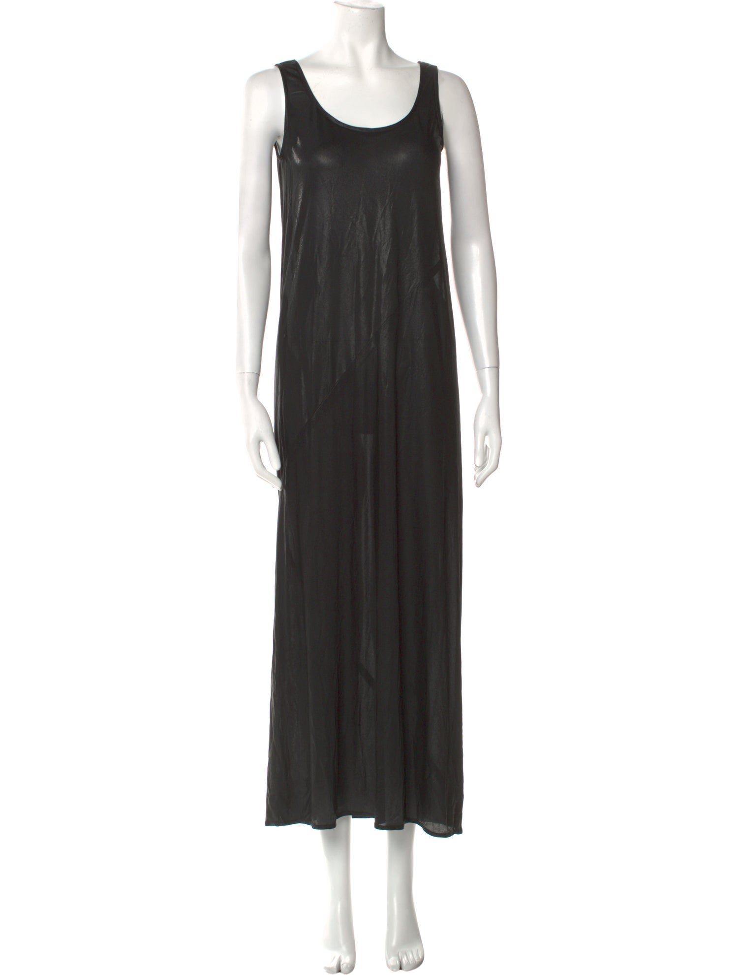 Donna Karan Scoop Neck Long Dress