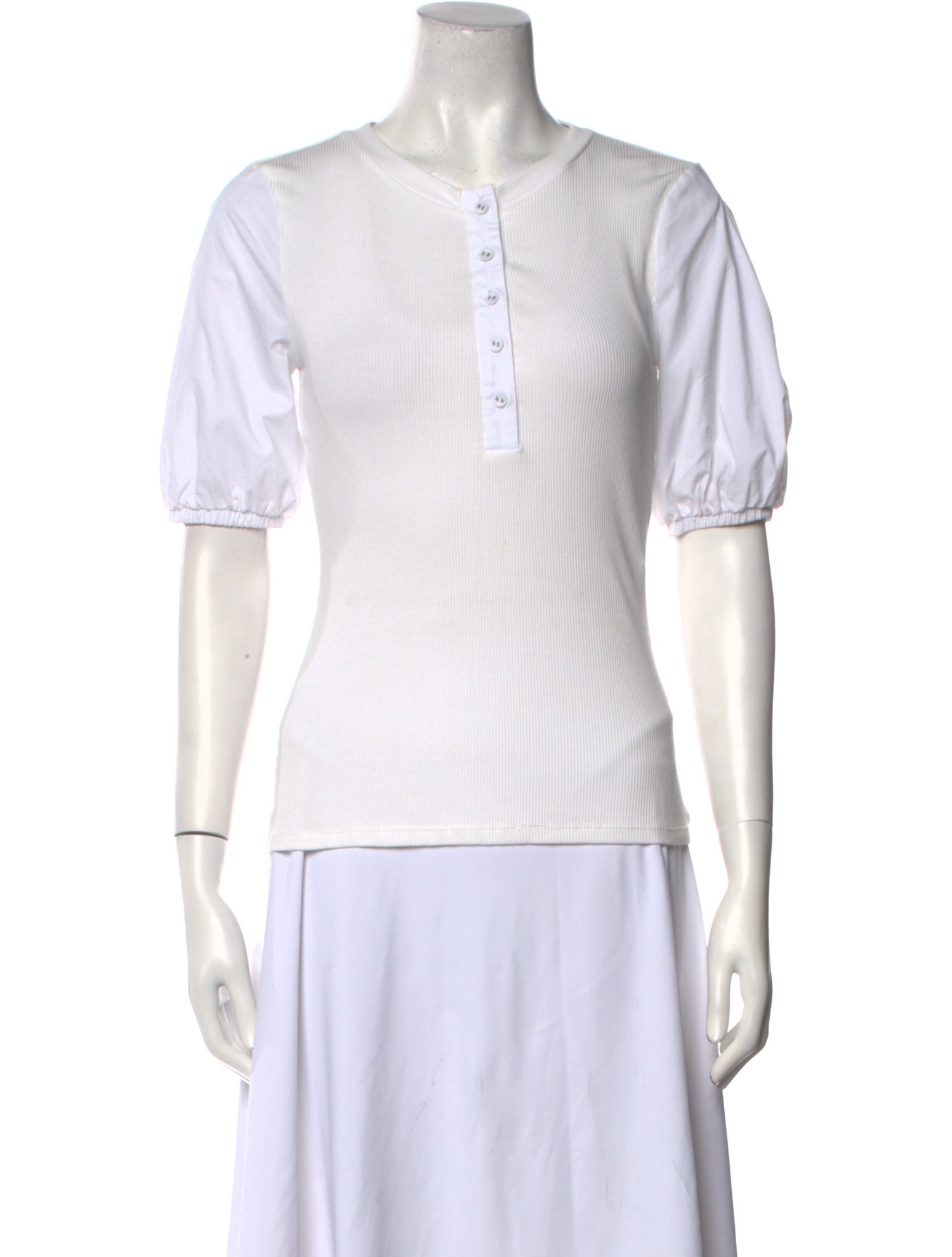 Donna Karan Crew Neck Short Sleeve Top