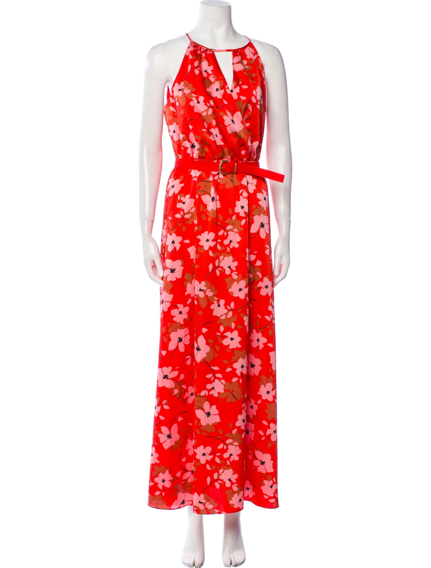 Donna Karan Floral Print Long Dress