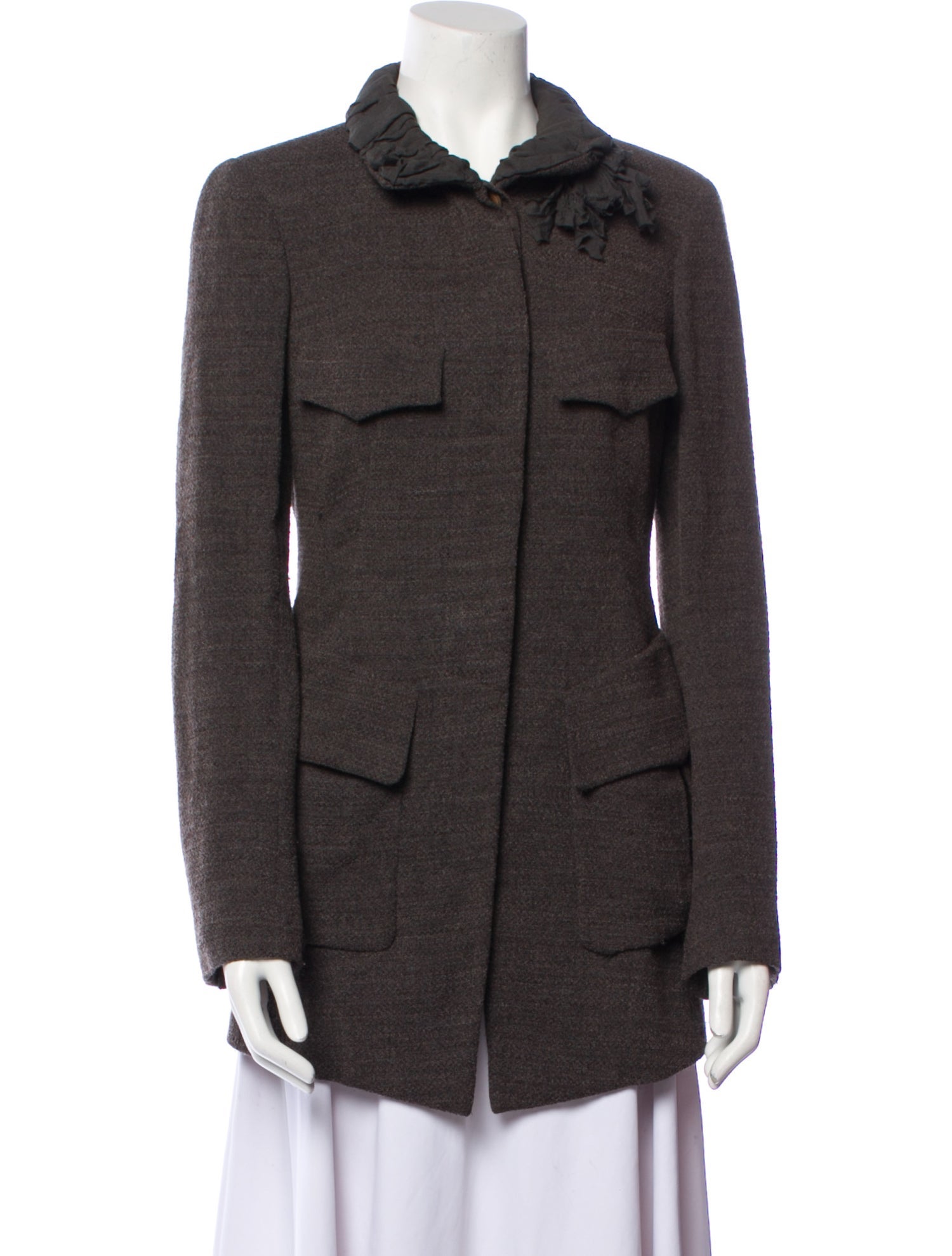 Donna Karan Wool Utility Jacket
