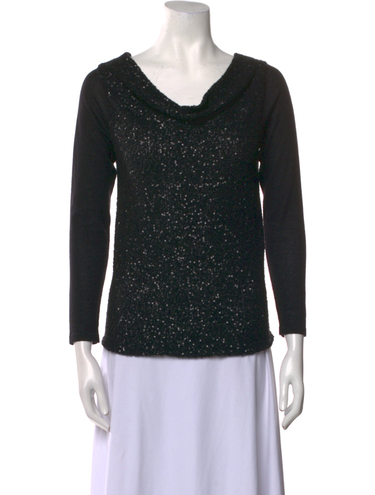 Donna Karan Cashmere Cowl Neck Sweater