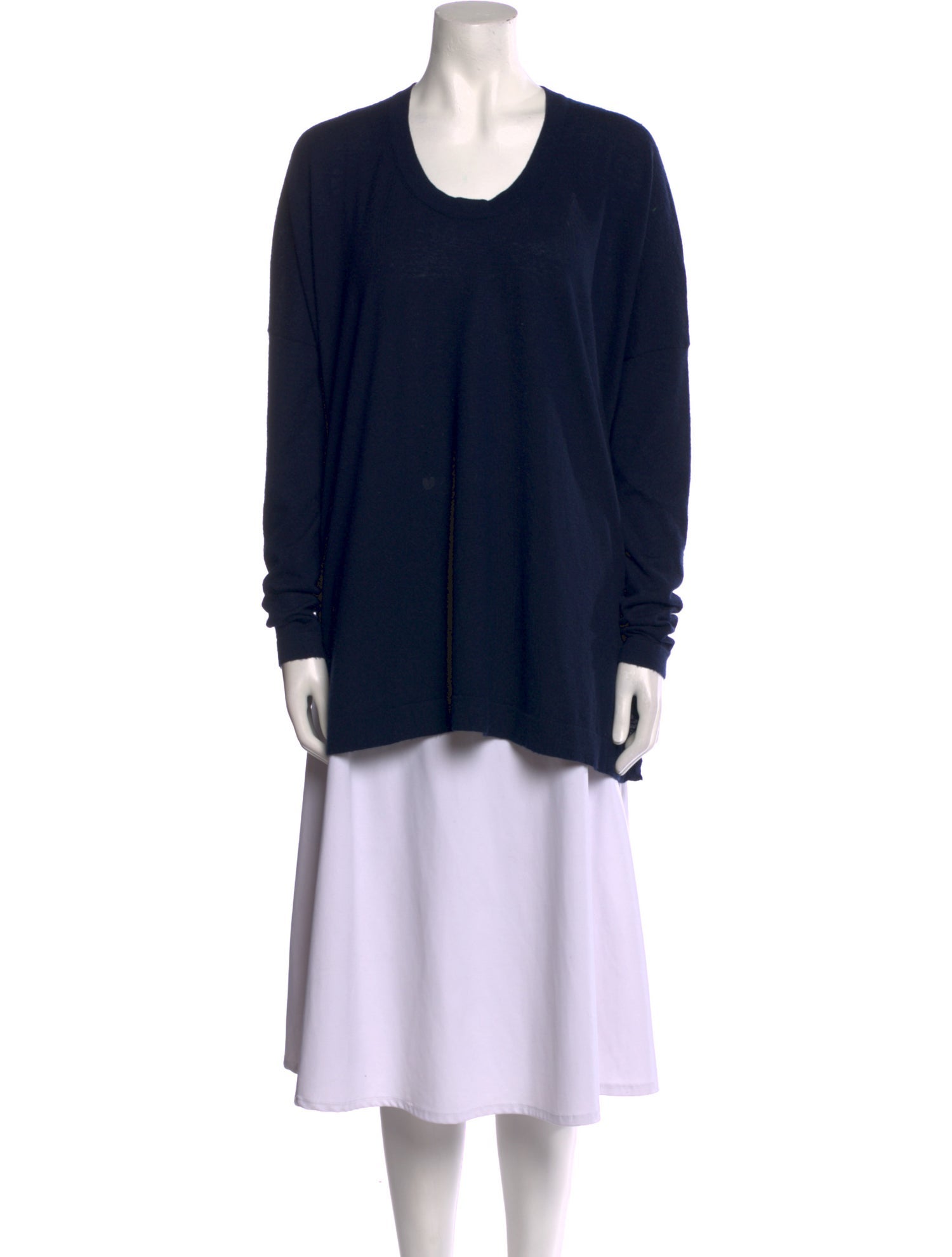 Donna Karan Cashmere Scoop Neck Sweater