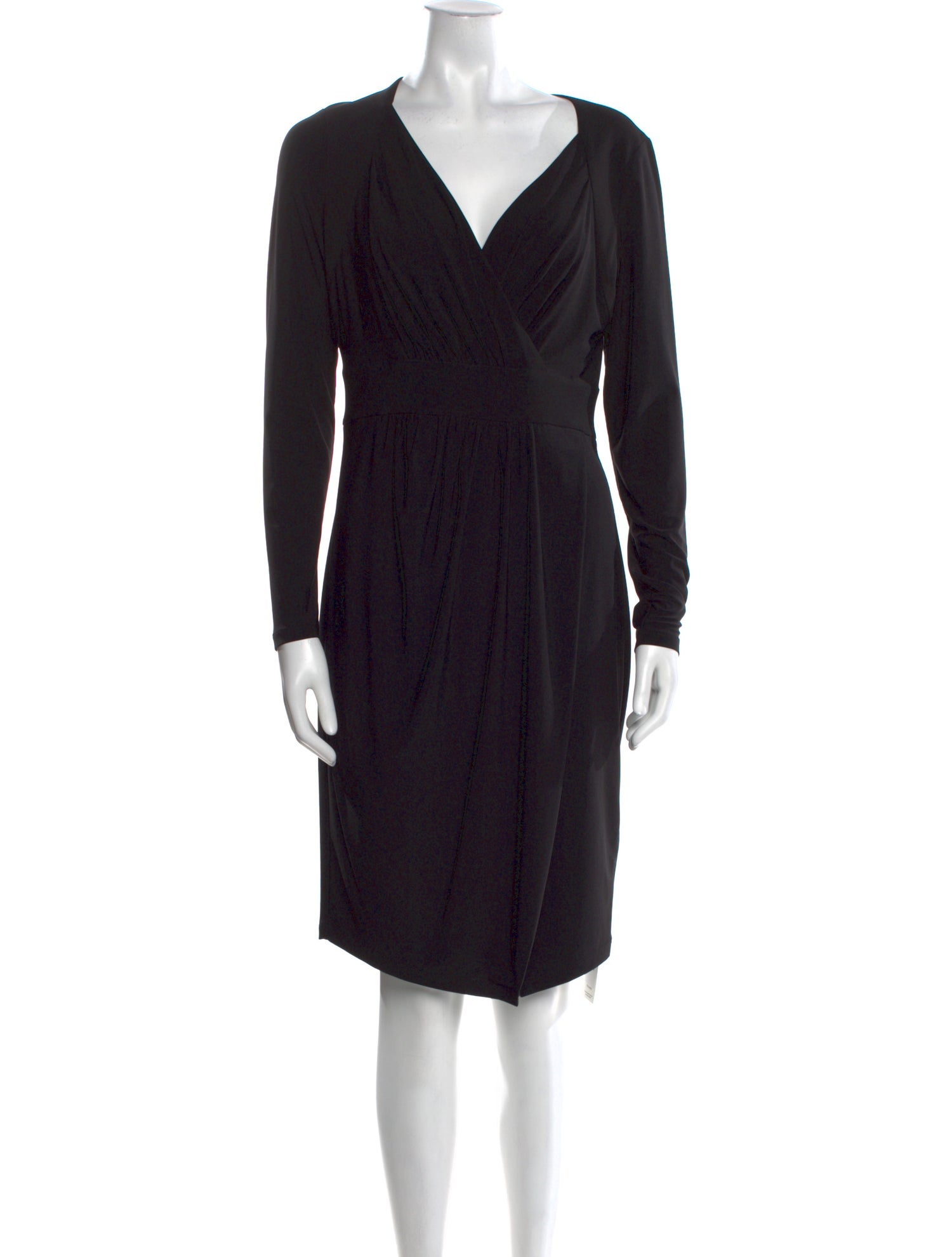 Donna Karan V-Neck Knee-Length Dress