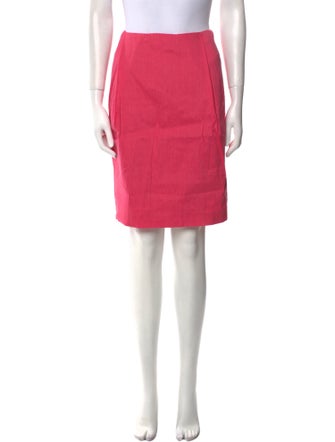 Donna Karan Linen Knee-Length Skirt