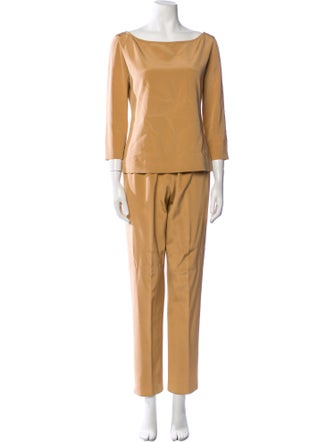 Donna Karan Silk Pant Set