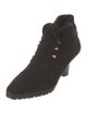 Donna Karan Suede Lace-Up Boots