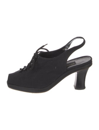 Donna Karan Canvas Slingback Pumps