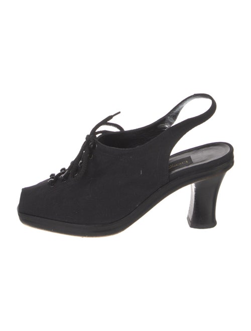 Donna Karan Canvas Slingback Pumps