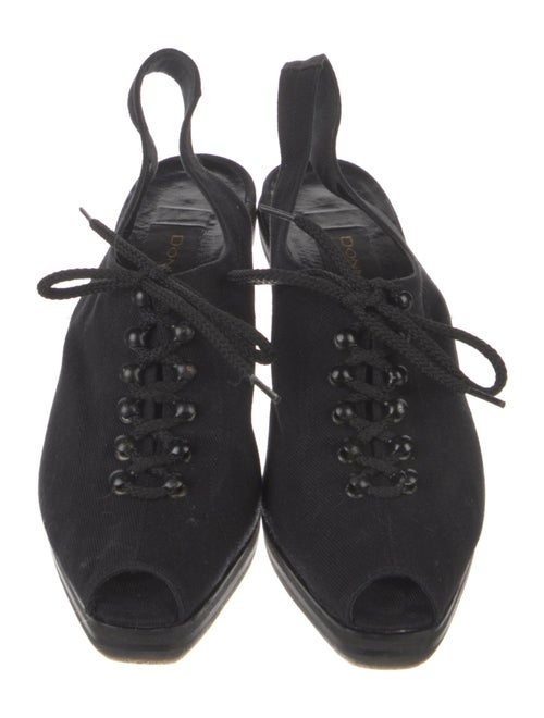 Donna Karan Canvas Slingback Pumps