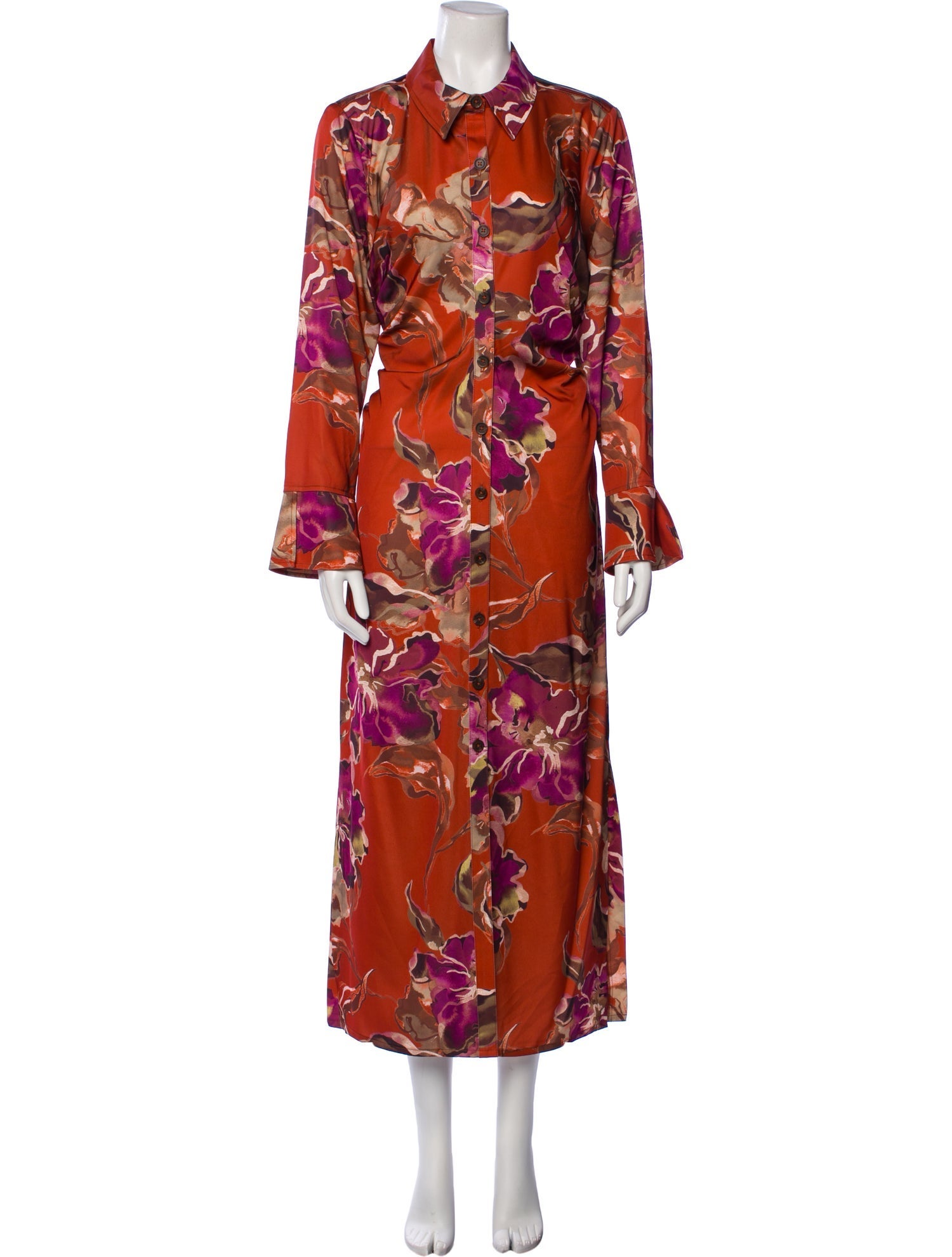 Donna Karan Floral Print Long Dress