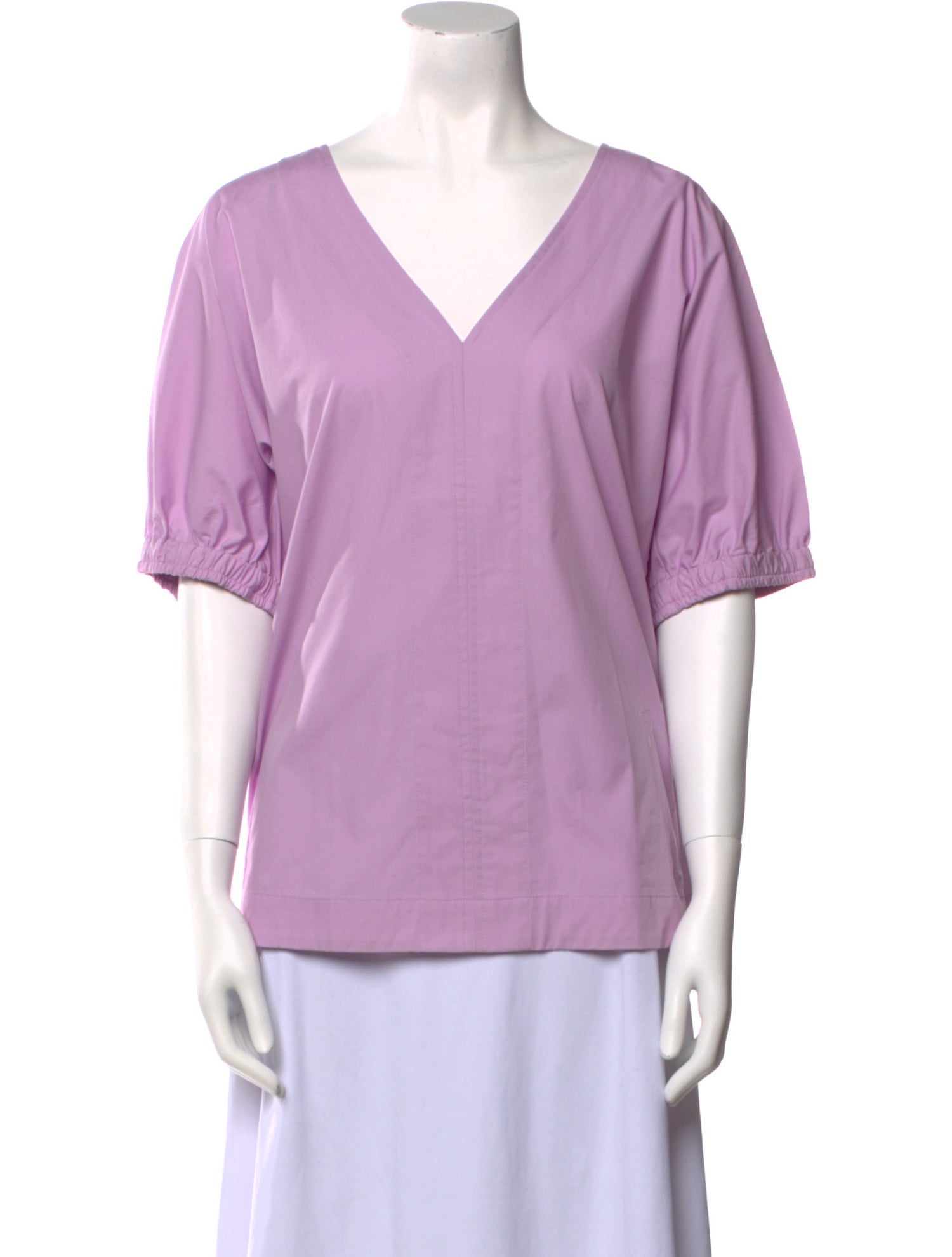 Donna Karan V-Neck Short Sleeve T-Shirt
