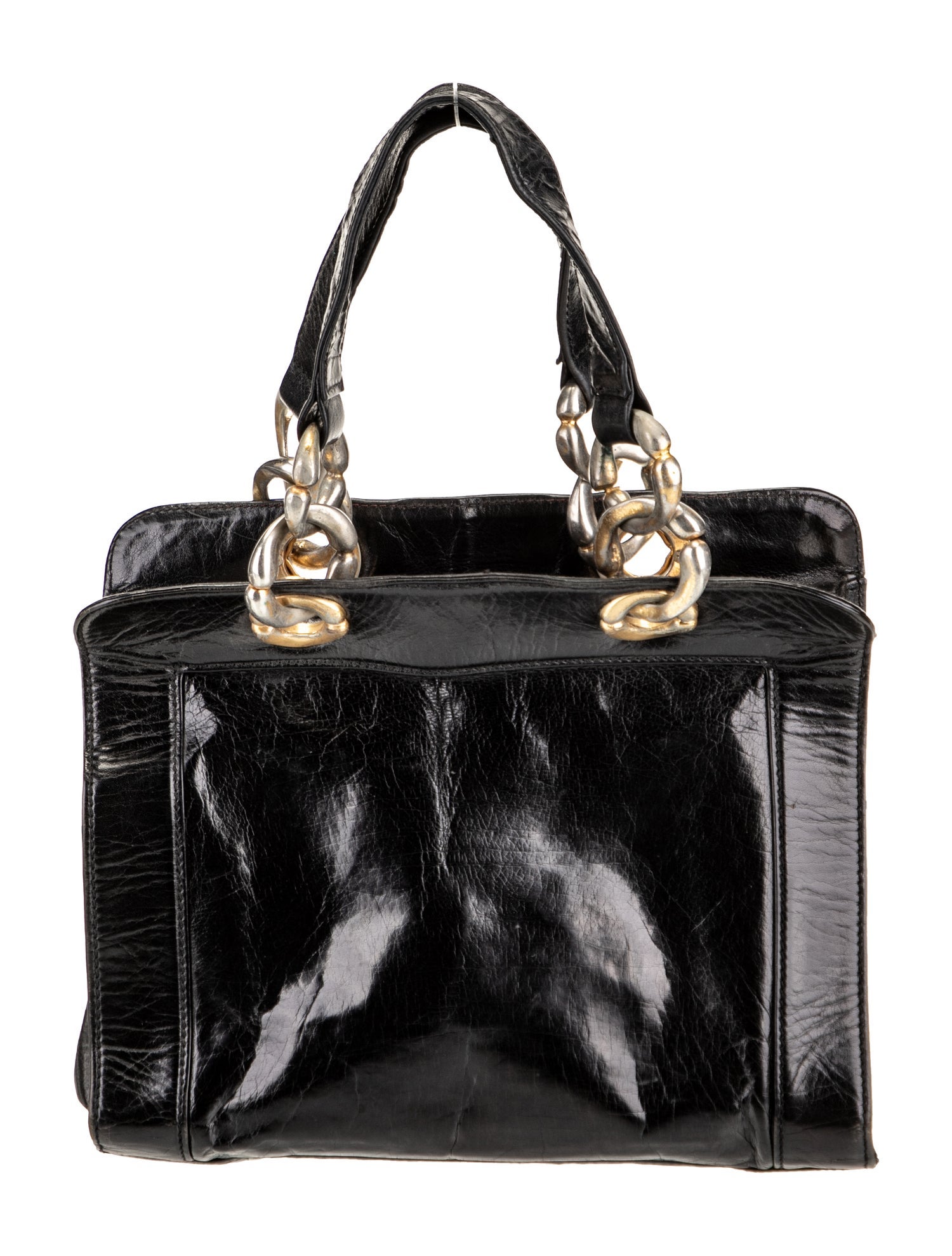 Donna Karan Leather Top Handle Bag
