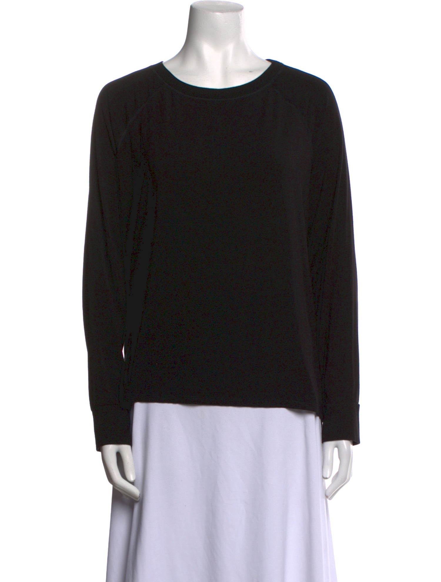 Donna Karan Scoop Neck Long Sleeve Sweatshirt
